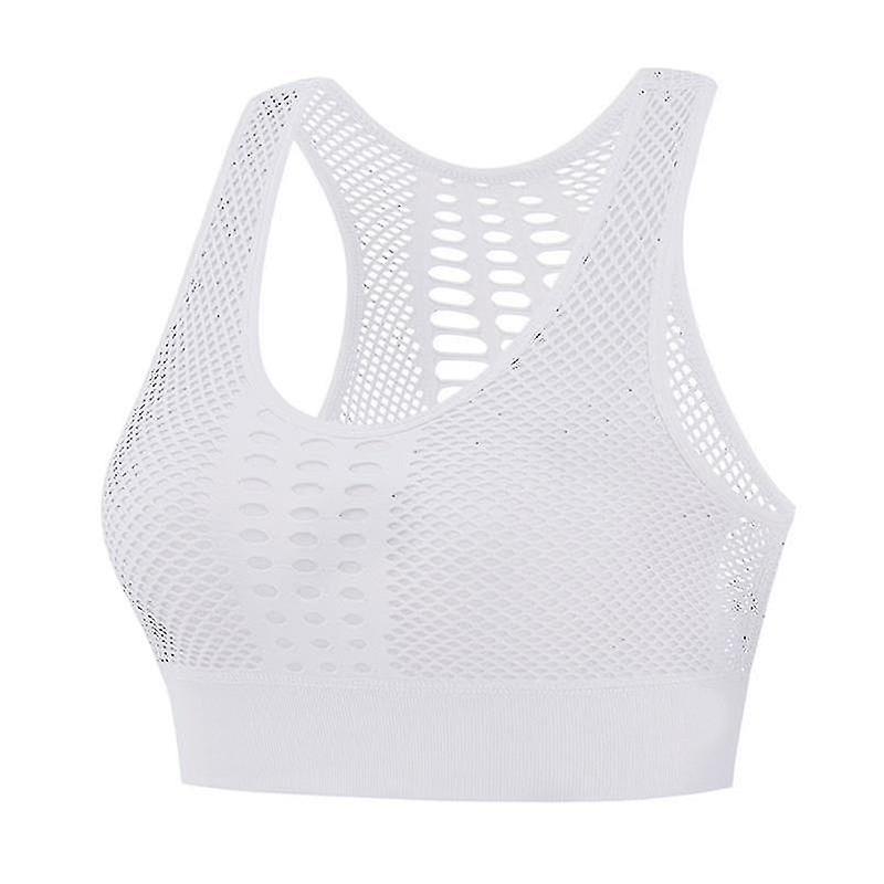 1 Pc Respirant Mesh Vest-style Push Up Sports Bra pour Gym Fitness Athletic