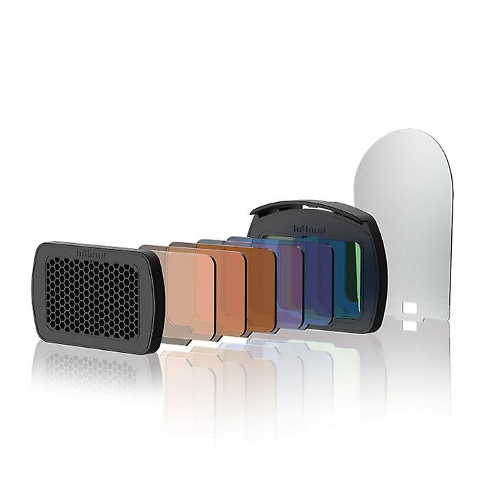 Hahnel Light Effects Kit Color Gels Filters And Grid For Camera Speedlight Flash