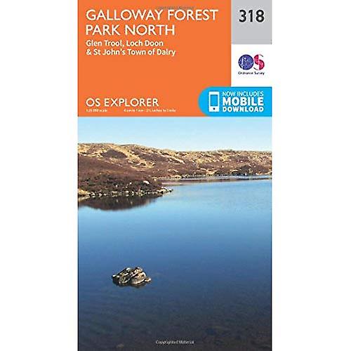 OS Explorer mapa (318) Galloway Forest Park North