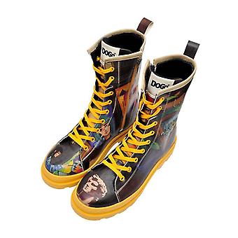 Vegan Leather Boots - Koala Design - Cross Boots