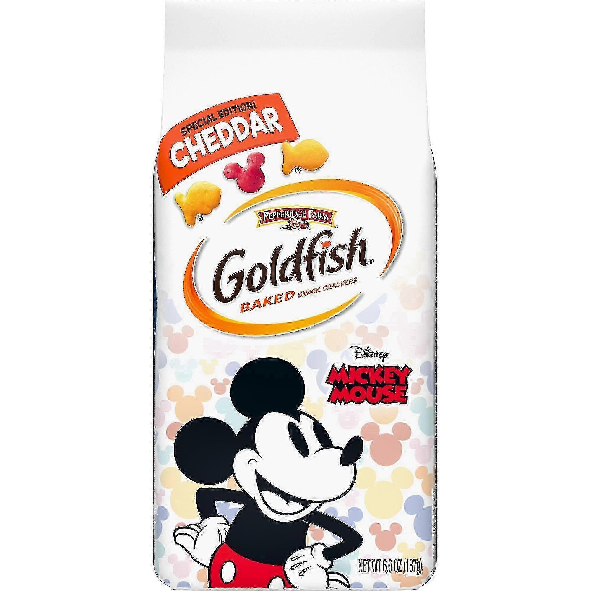 Pepperidge Farm Goldfish Special Edition Disney Mickey Mouse Cheddar Snack Crackers, 6.6 Oz