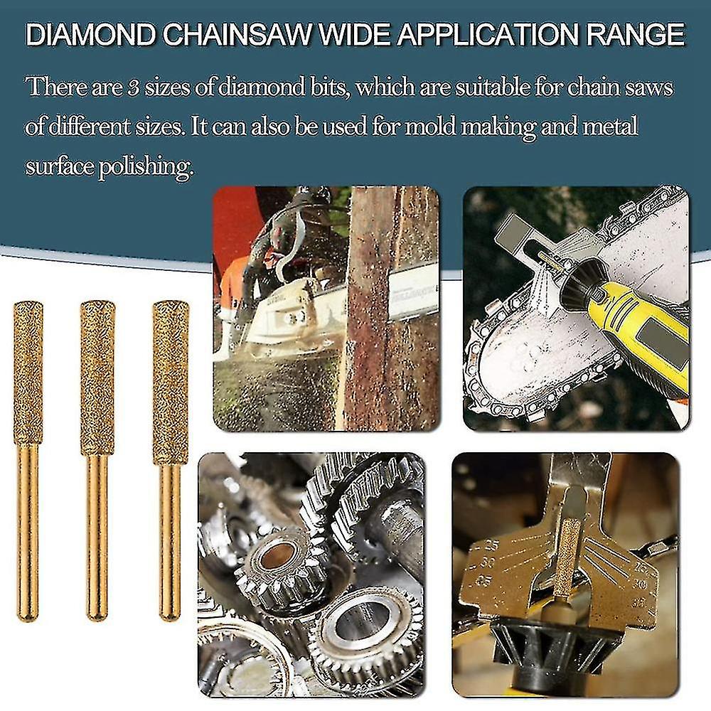 18pcs Diamond Chainsaw Sharpener Bits, Diamond Stone Chain Saw Chainsaw Sharpener For Polishing Cha