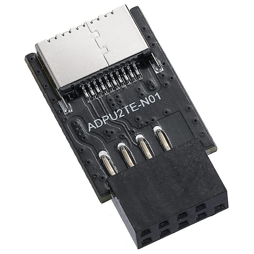Usb 2.0 Front Panel Header Usb 9pin to Usb 2.0 Type-e Internal Adapter Motherboard Plug Adapter