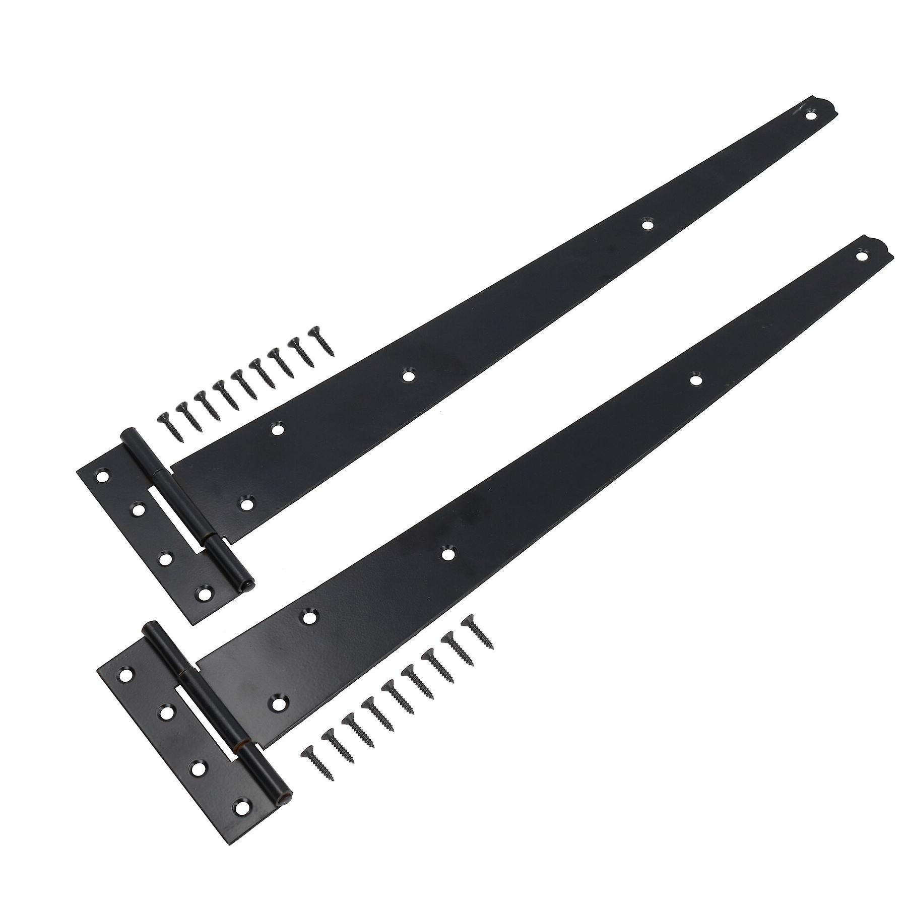 18” (450mm) Heavy Duty T Tee Hinges for Doors + Gates with Fixing Screws 2pc