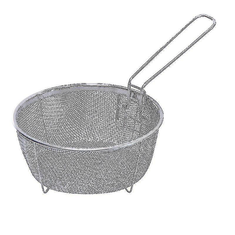 2pcs Round Deep Fryer Basket Round French Fries Basket Round Basket Compatible With Frying Snacks St