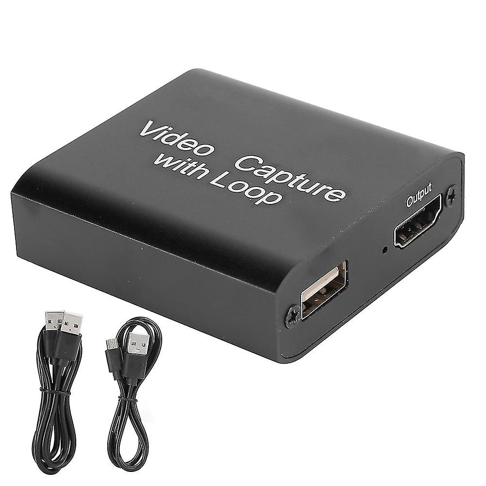 High-Definition HDMI Game Capture Card, Ultra Low Latency Real Time Feedback For Gaming And Live Streaming