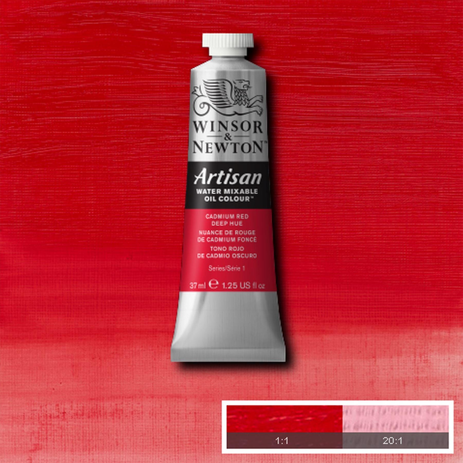 Winsor & Newton Artisan Water Mixable Oil Colour - Cadmium Red Deep Hue - 37ml