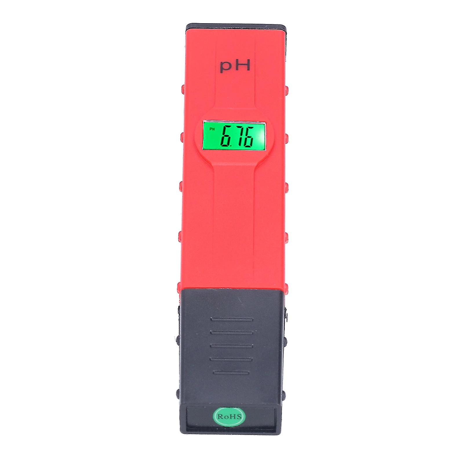 Acidity Tester PH Tester Backlight Portable Digital PH Meter ATC High Accuracy Acidity Tester PH Test Pen for Water Soil Red