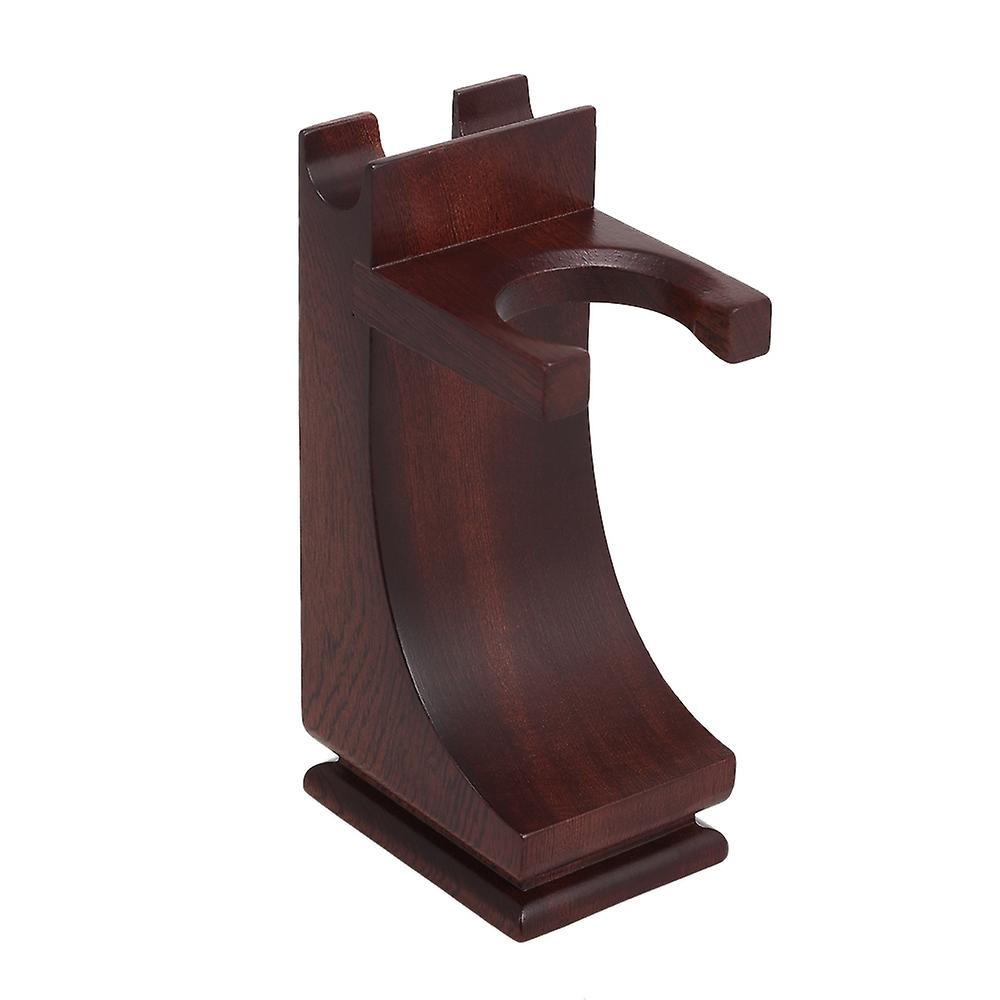 Shaving Holder Stand for Shaving Razor Brush Solid Wood Shaving Tool Organizer