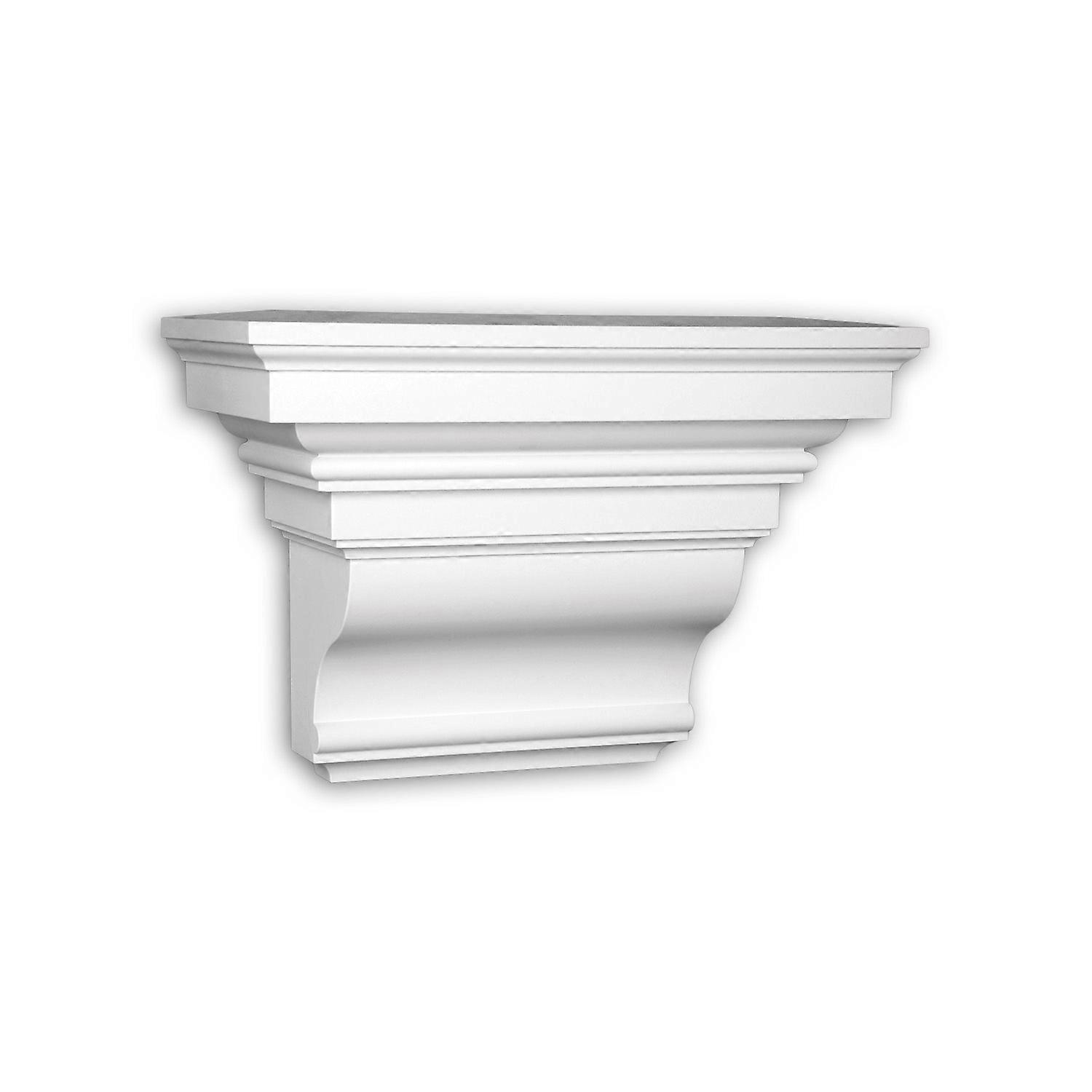 e-Delux GmbH 1 x Console 483201 Profhome 39,2 cm x 19,6 cm x 27,7 cm blanc Mousse de polyuréthane rigide prétraité léger, solide, indéformable