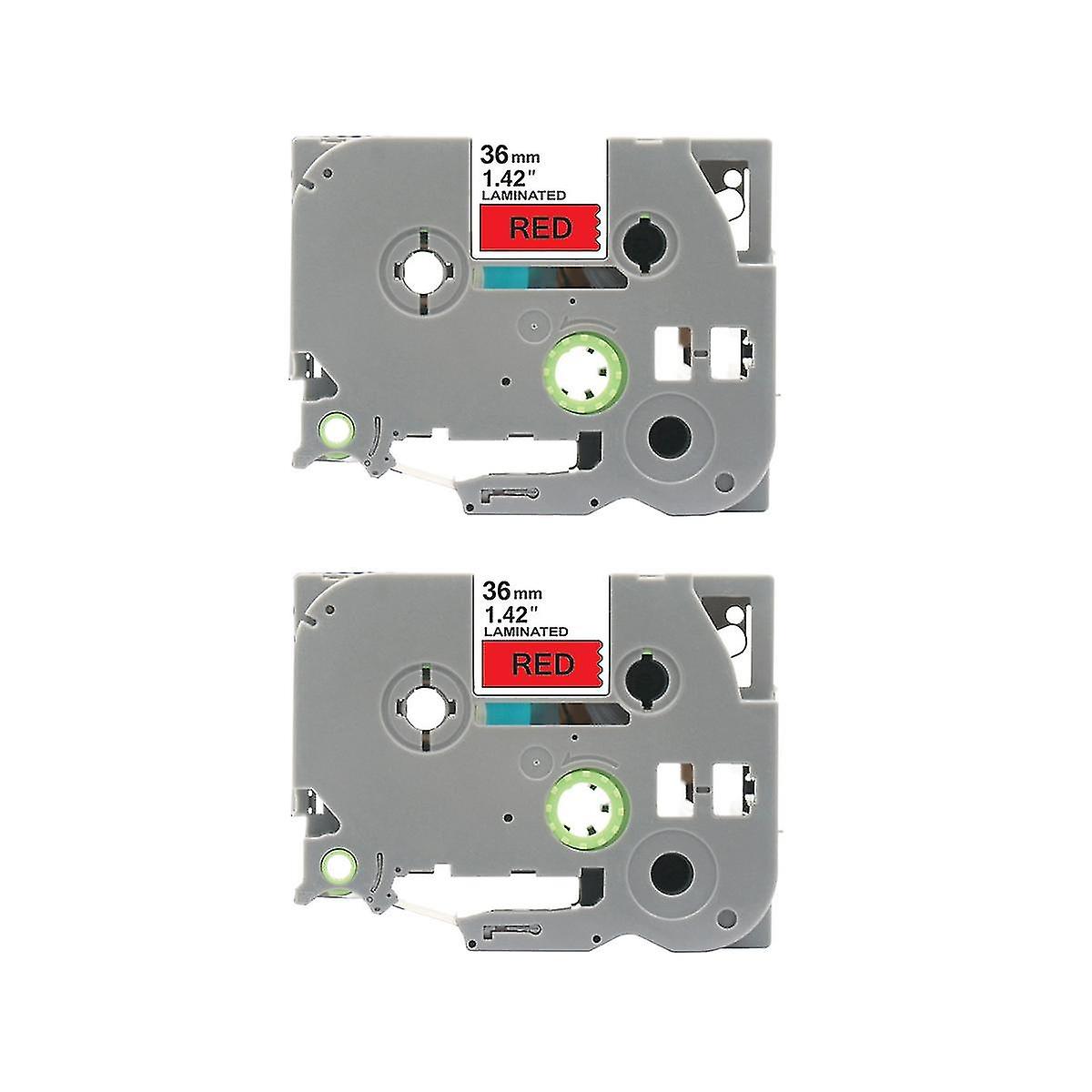 2st 36mm Tzc Label Ribbon Label Utskriftspapper För Brother Pt-e100 Pt-e100b Pt-e200 Pt-d200 Pt-d21