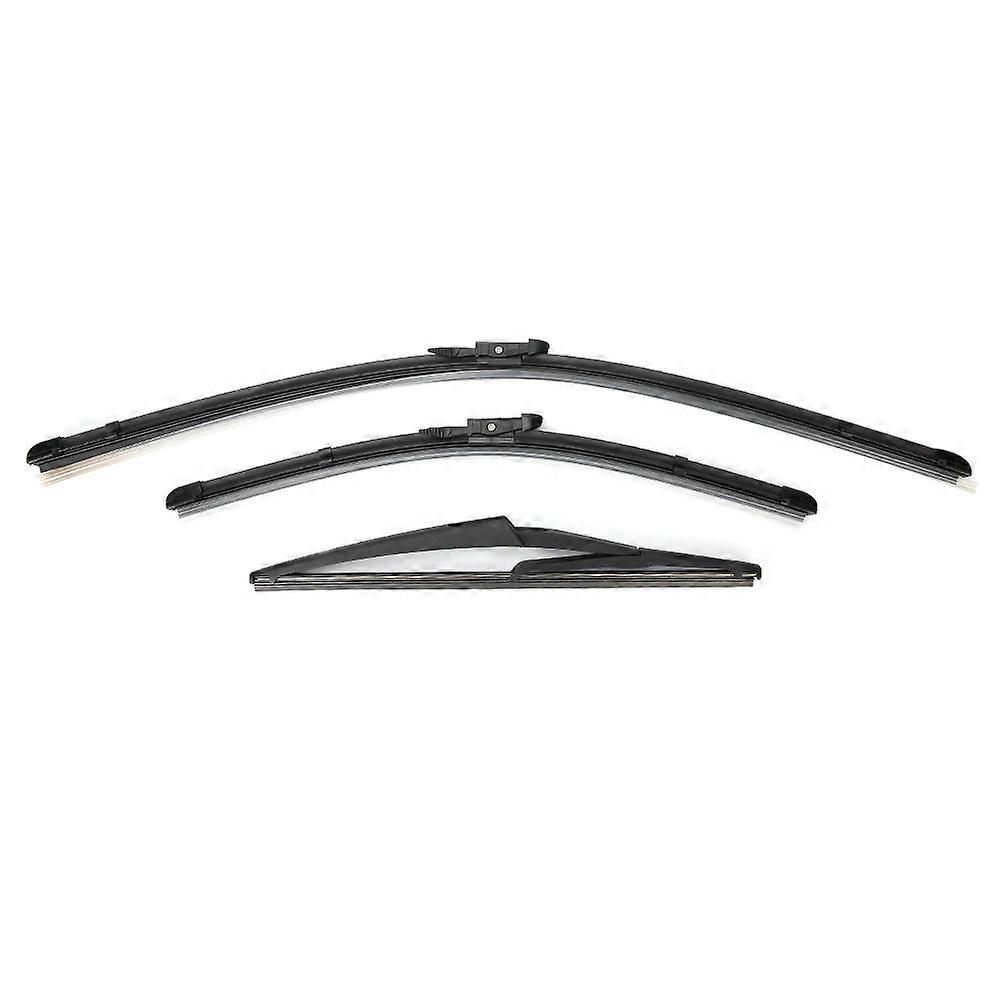 3Pcs Vehicle Windshield Wiper Blade, Rear Windshield Back Wiper Arm Blade Set Automobile Accessory with Arm Blade Fits for 2007-2013