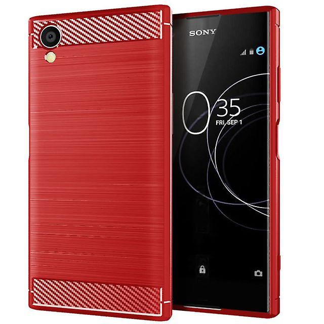 Soft Durable Protective Shell Case for Sony Xperia XA1 Plus - Red