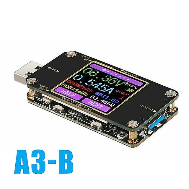 4.5-24V Usb Type-c Lcd Power Meter Tester Digital Multimeter Voltmeter Ammeter Detector Bluetooth 71.2mm*31.8mm*12.4mm
