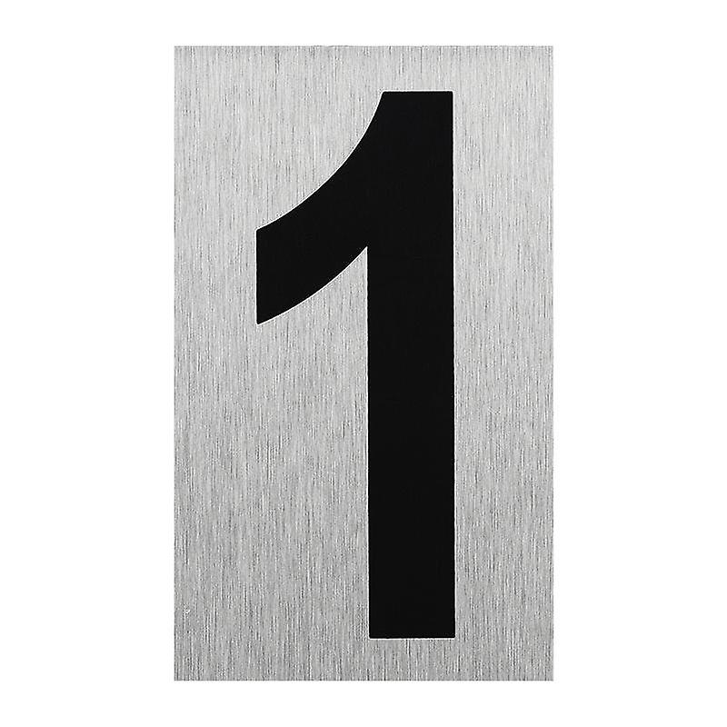 Rótulos de aluminio "1" 100x60mm