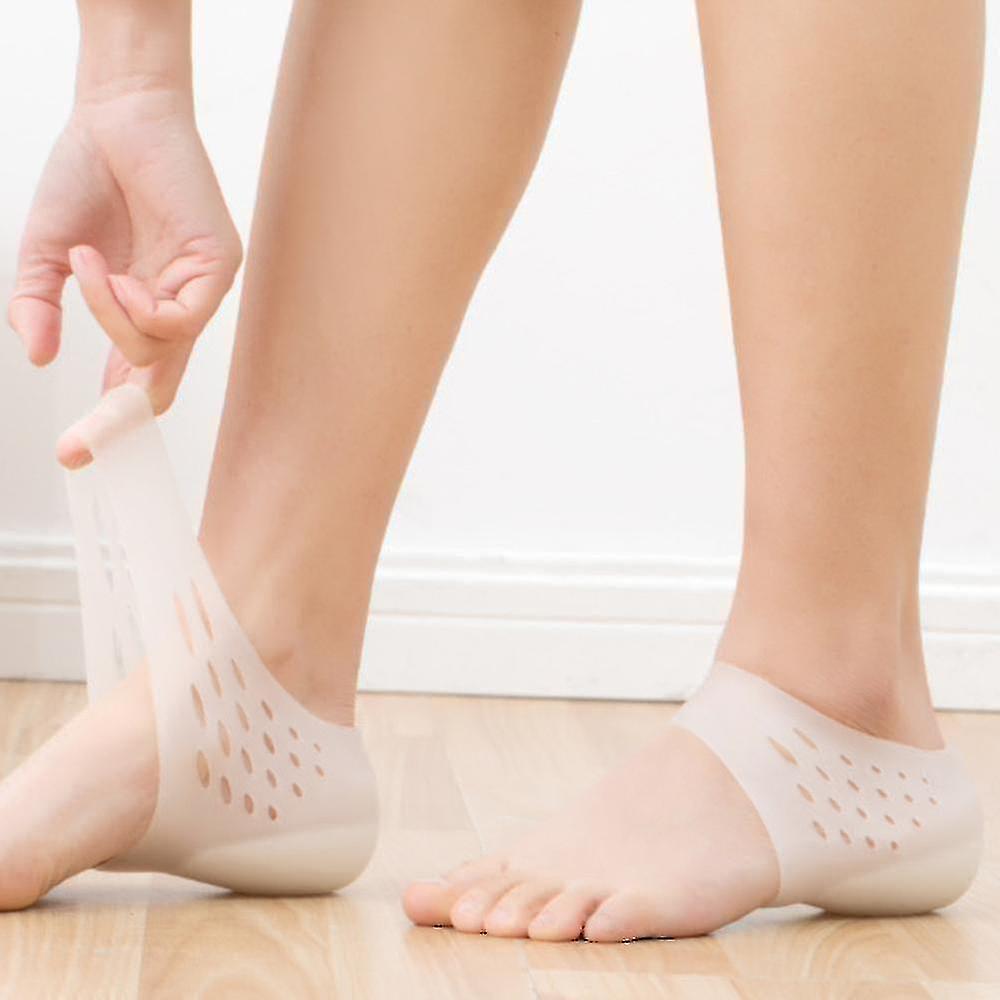 2pairs 4/5/6cm Concealed Footbed Enhancers Invisible Height Increase Insoles Pad
