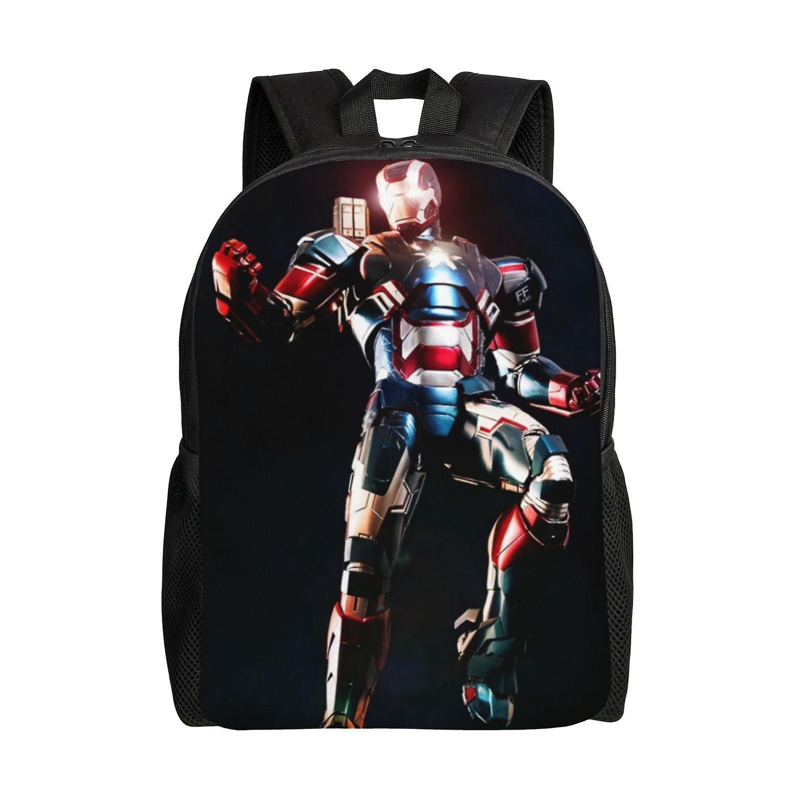 Iron Man Backpack, Travel Laptop Backpack, Water Resistant College School Computer Bag, Durable