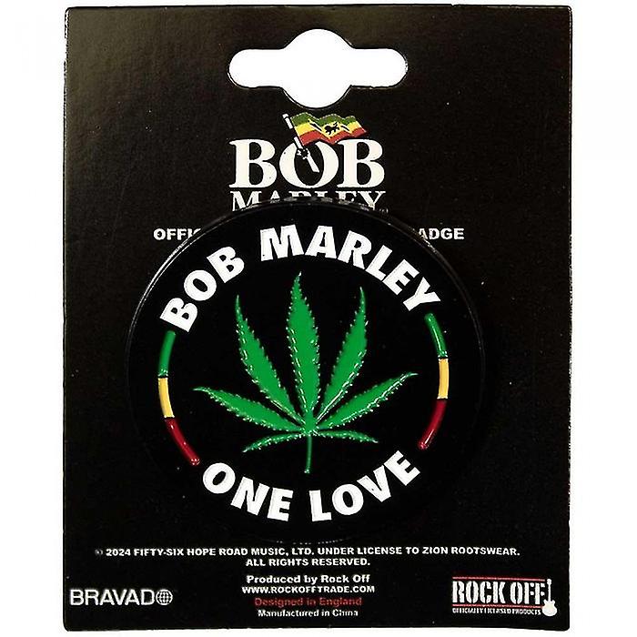Bob Marley Leaf Badge