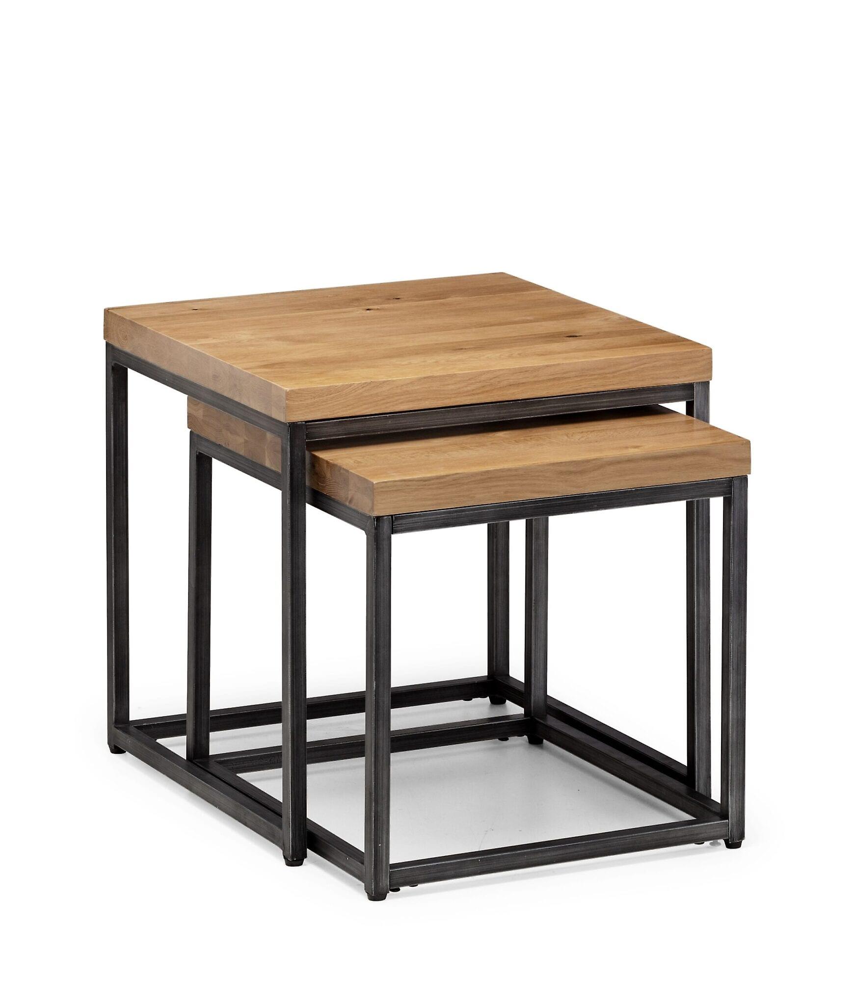 Orleans Oak Nesting Lamp Tables