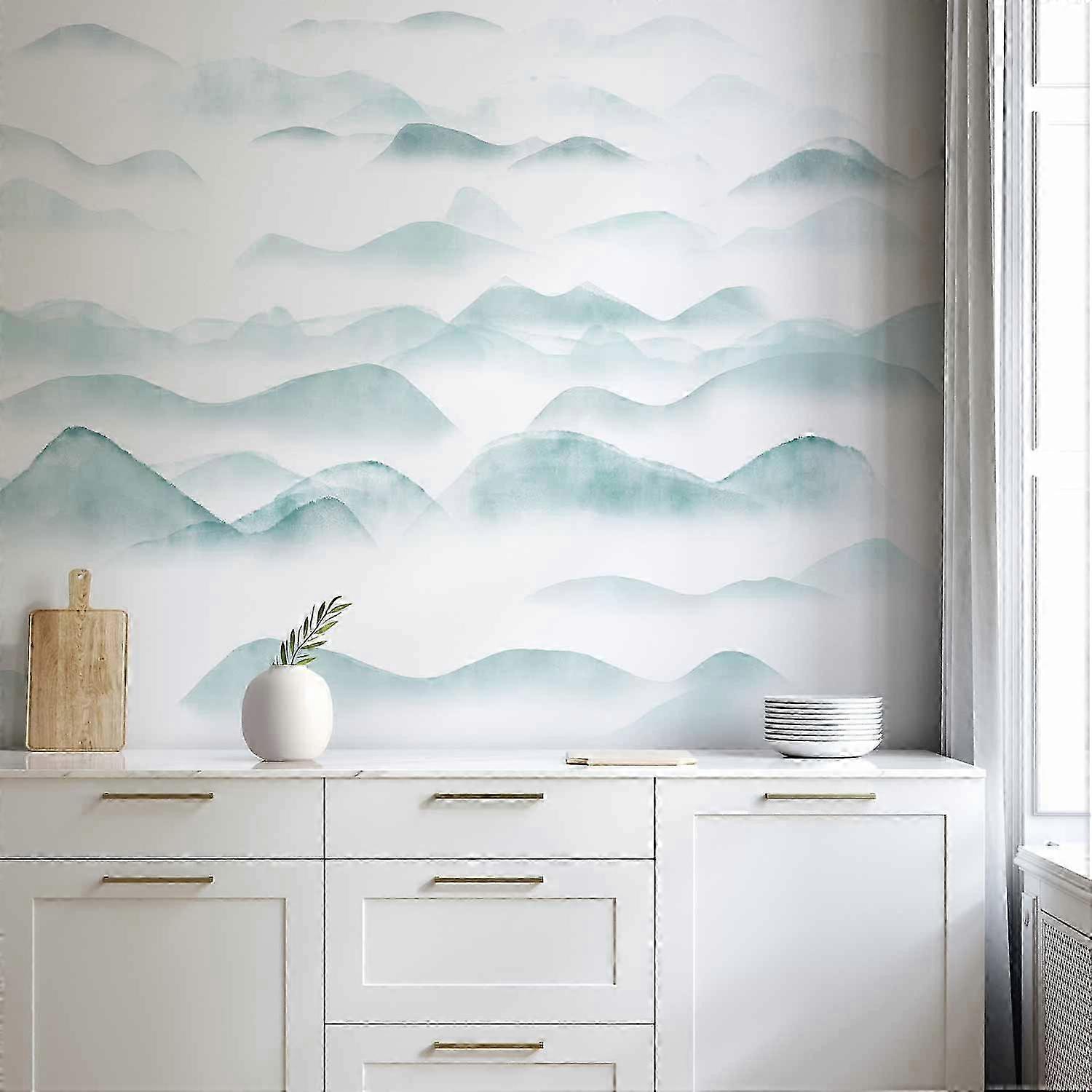 Fototapet - Berg i dimman