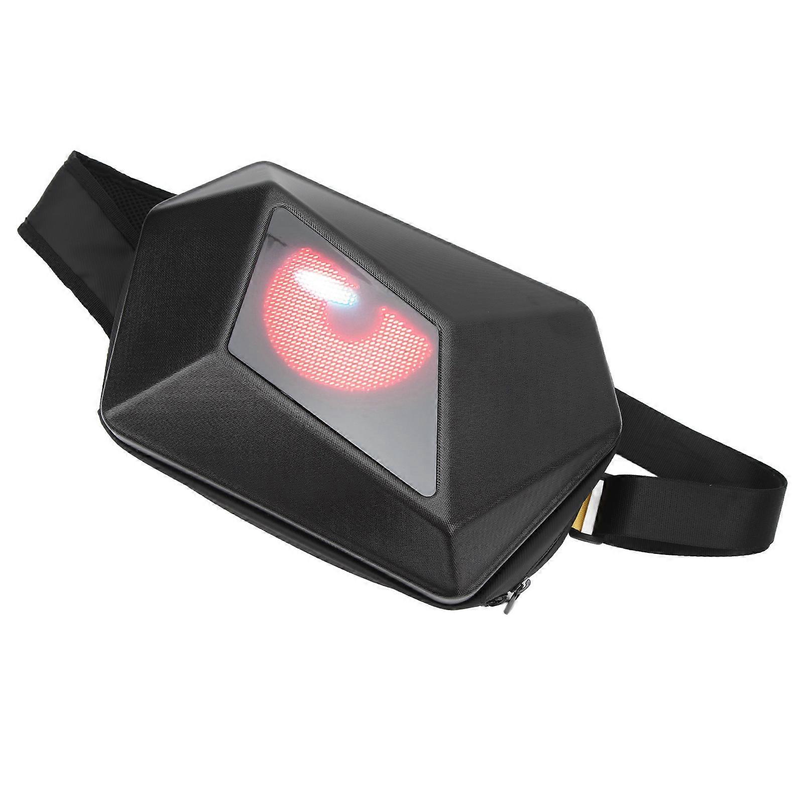 LED Display Backpack with APP Control Waterproof Adjustable Shoulder Strap USB 5V Universal Travel Bag 