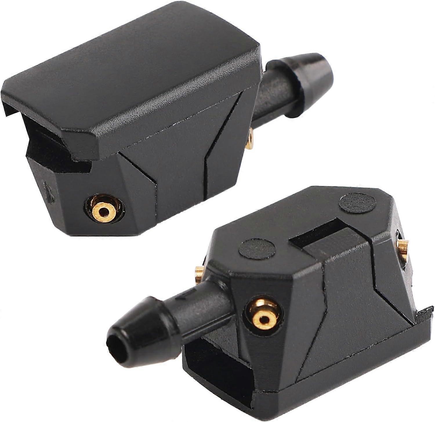 Universal Windshield Washer Nozzle, 2 Pieces 4 Hole Windshield Washer Nozzles Suitable for 8mm Wiper Arm Windshield Washer Nozzles Windshield Washer N