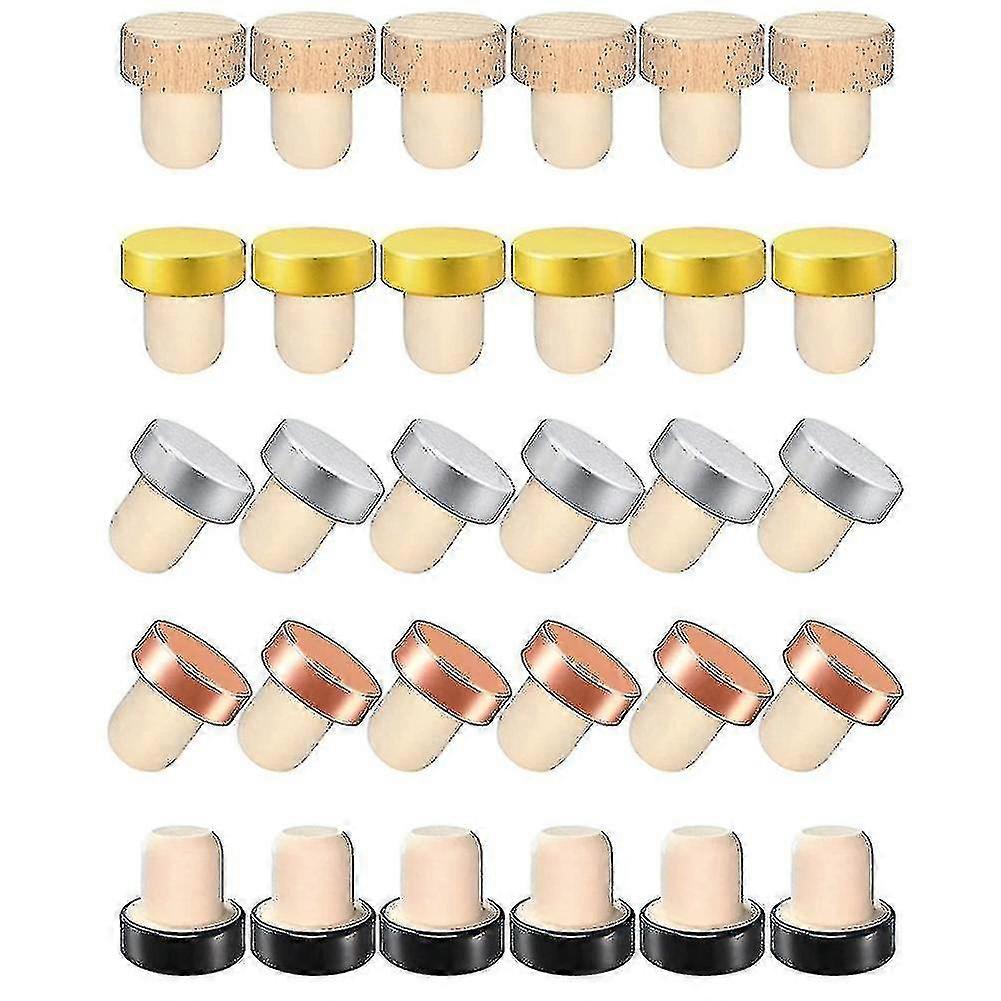 T Shaped Wine Stopper - 30pcs Cork Stoppers For Wine Bottles - Replacement And Reusable Corks
