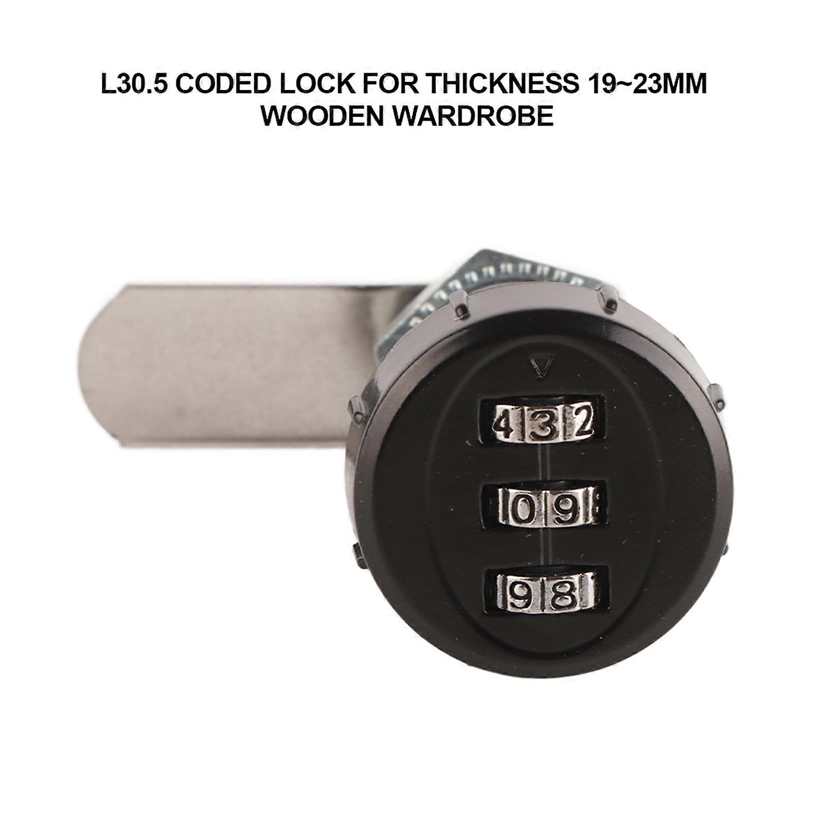 3 Digit Code Combination Cam Cabinet Zinc Alloy Password Security Coded Lock L 30.5