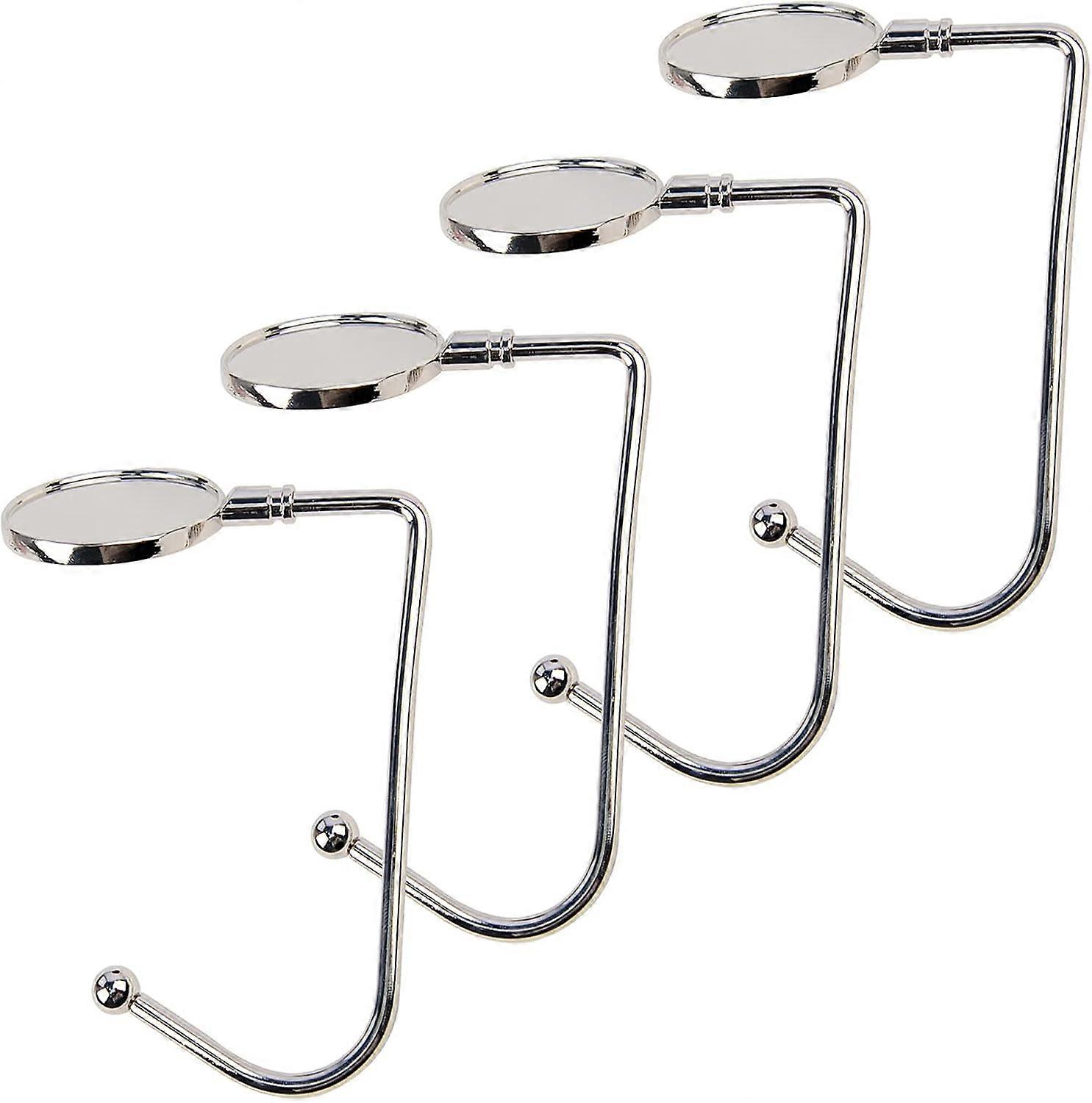 4-Pack Christmas Stocking Holder Hooks for Fireplaces and Mantles, Metal Christmas Stocking Holder Hooks with Non-Slip Safety Hooks