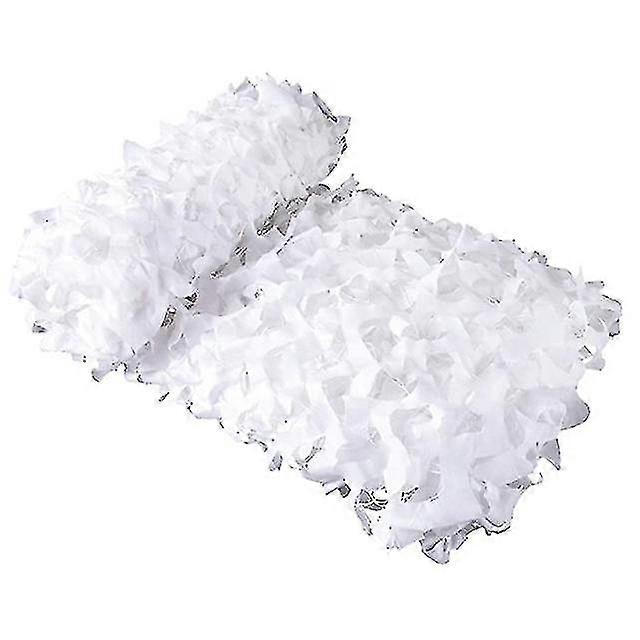 Versterking Camouflage Net Jacht Camouflage Net Militaire Auto Camouflage Net Tuindecoratie Camouflage Net Beige Jungle (4x5m, wit)