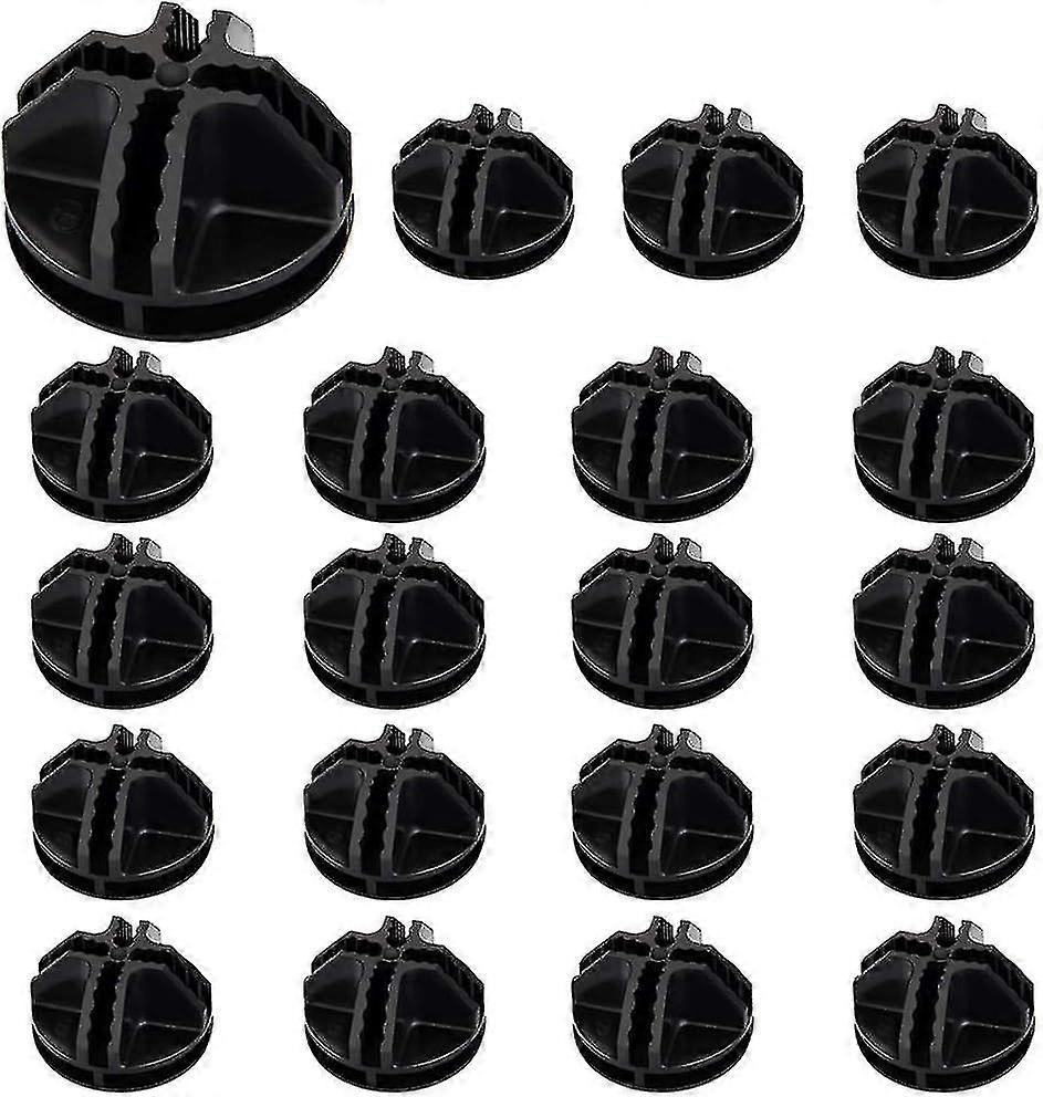 20PCS Wire Cube Plastic Connectors Black Interlocking Plastic Connector Modular Organizer Clasp Buckle Clip for Cube Storage Shelving/Cabinet Modular-