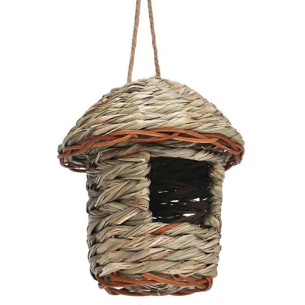 Hand-woven Straw Bird Cage