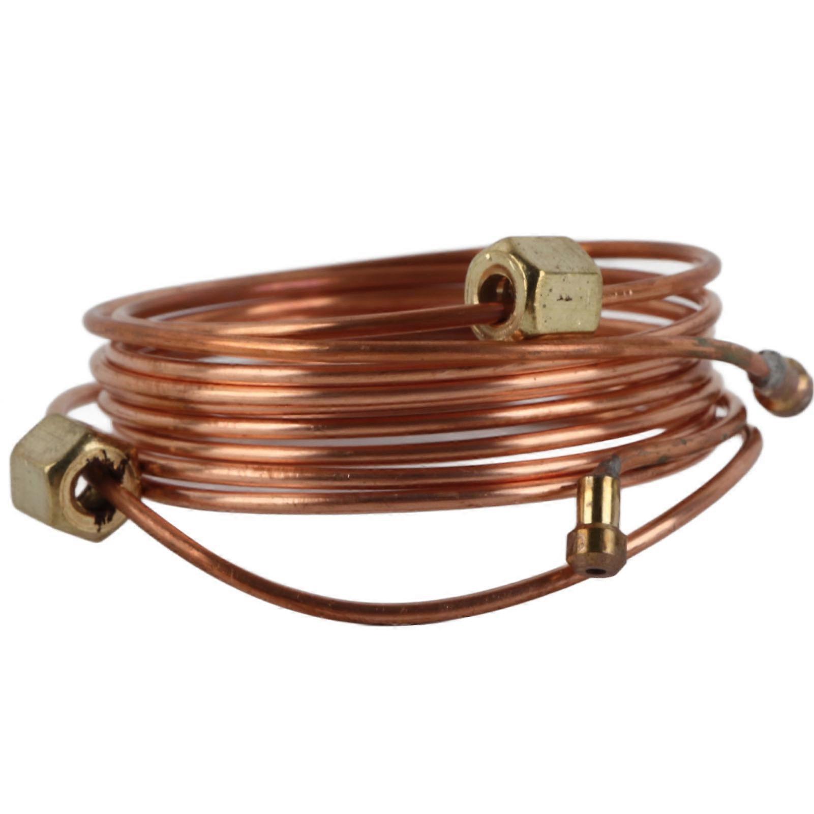 مجموعة أنابيب قياس ضغط الزيت الميكانيكية، مجموعة تركيب أنابيب نحاسية مقاس 72 بوصة مع تركيب مناسب للسيارة والشاحنة