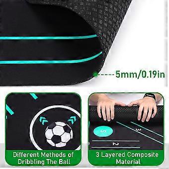 Tanune Clearance! Football Footstep Training Anti-Slip Mat Football Mat Fluorescent Blue 50 80 Cm Diatom Mud Indoor Outdoor Rugs Floor Mat 1