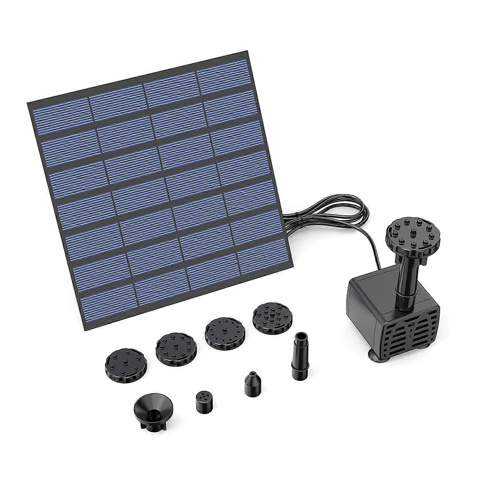 Solar Powered Floating Fountain Pump Multifunctional Solar Fountain Pump Kit for Small Pool Pond Decoration
