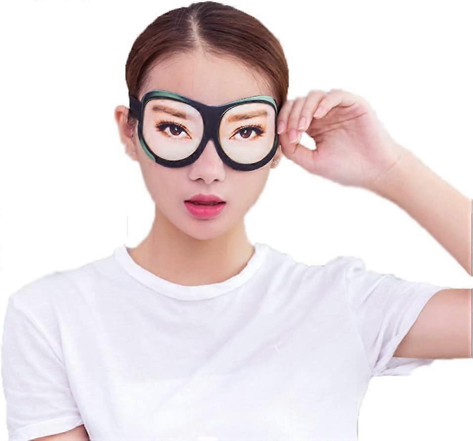 3D Funny Eyeshade Soft Sleep Eye Mask with Adjustable Head Strap (Feminine)