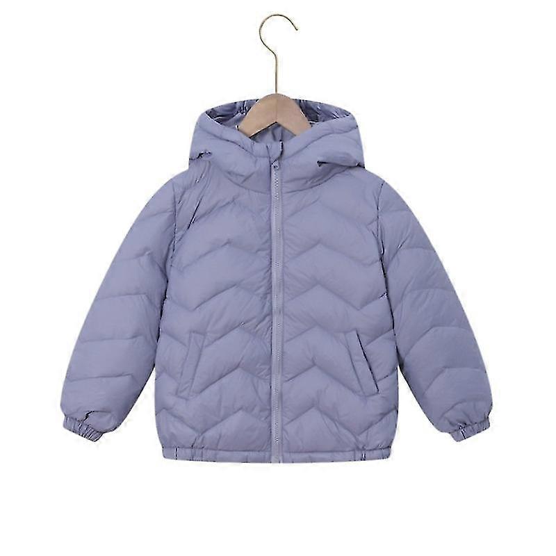 Barn Pojke Flicka Vinter Hooded Puffer Jackor Kappor Lättvikt Vadderade Ytterkläder