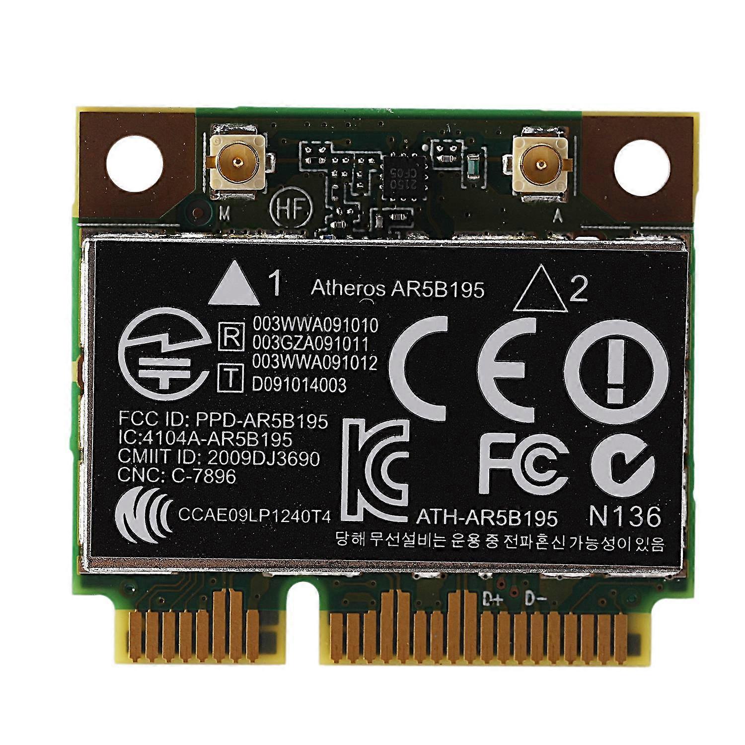 AR9285 AR5B195 150M+BT3.0 Half Mini PCI-E Wireless Card :593127-001 592775-001 for 430 431 435 436