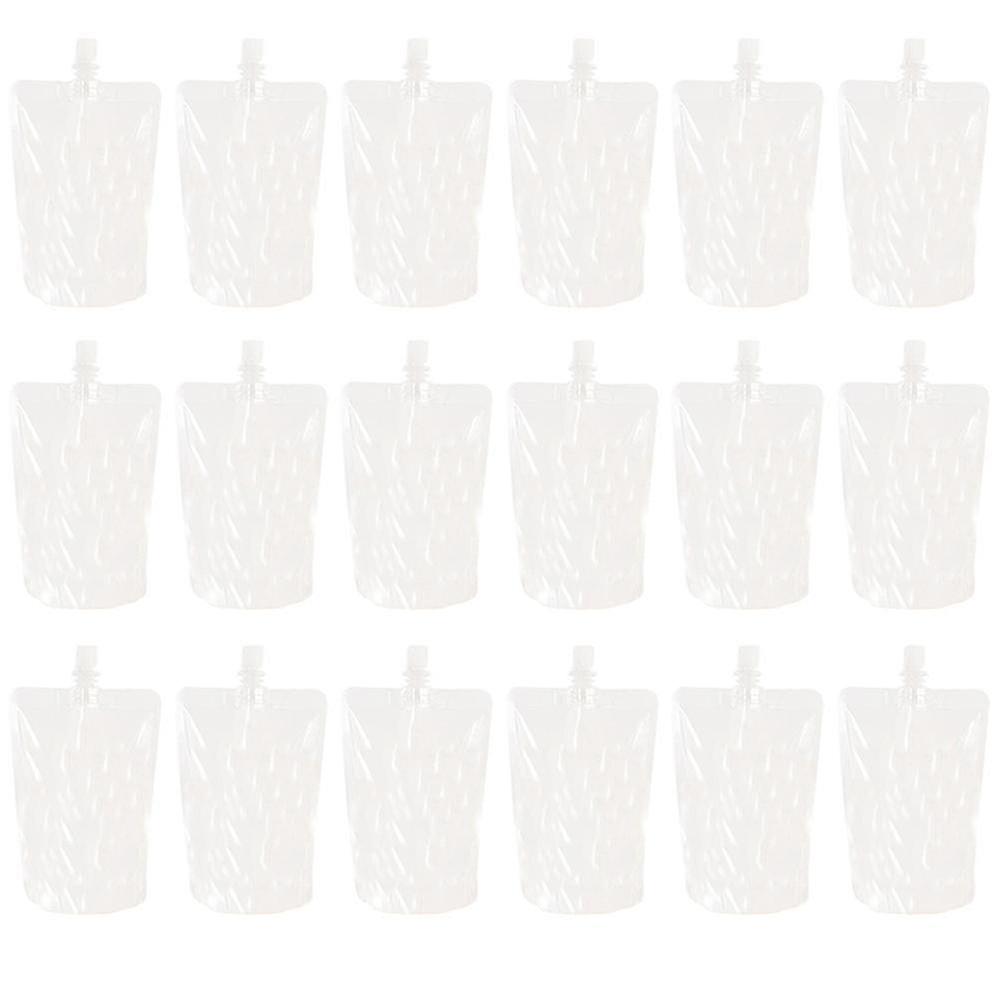 30Pcs 250ML Transparent Drinks Flasks Liquor Pouch Reusable Beverages Drinking Flasks