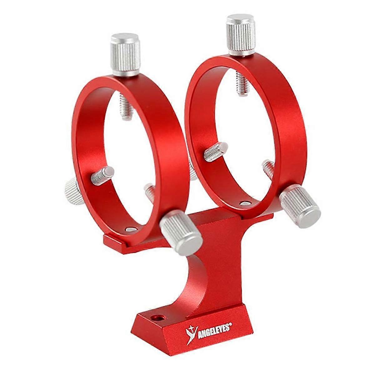 Angeleyes Adjustable Finder Scope Bracket 50mm Double Ring 6-Point Screw Guidescope Mount for Astro