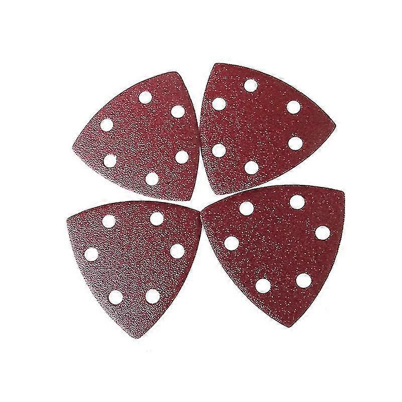 20pcs 90mm Multi-function Triangular Sanding Pad Kit 120 Grits Hook Loop Multitool Sandpaper
