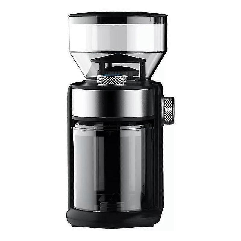 Electric coffee grinder coffee mill machine coffee bean grinder machine flat burrs grinding machine black eu plug