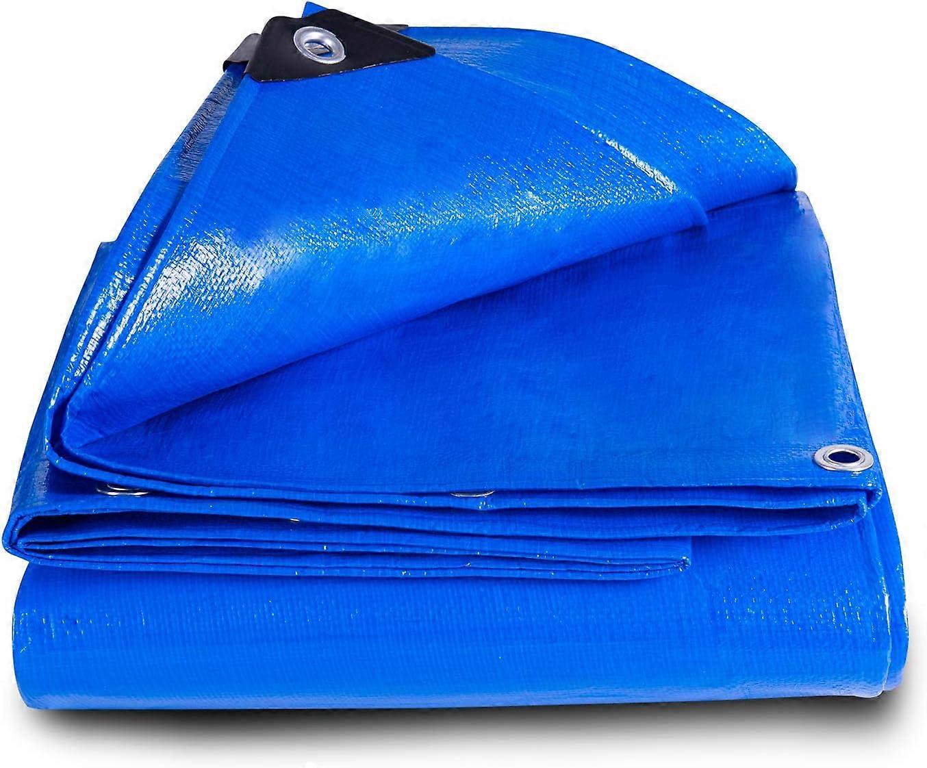 Tarpaulin Waterproof Heavy Duty Premium Quality Weatherproof Tarpaulin Sheet with Eyelets PE Tarpauline for Table and ChairsChicken runWood LogsFish P