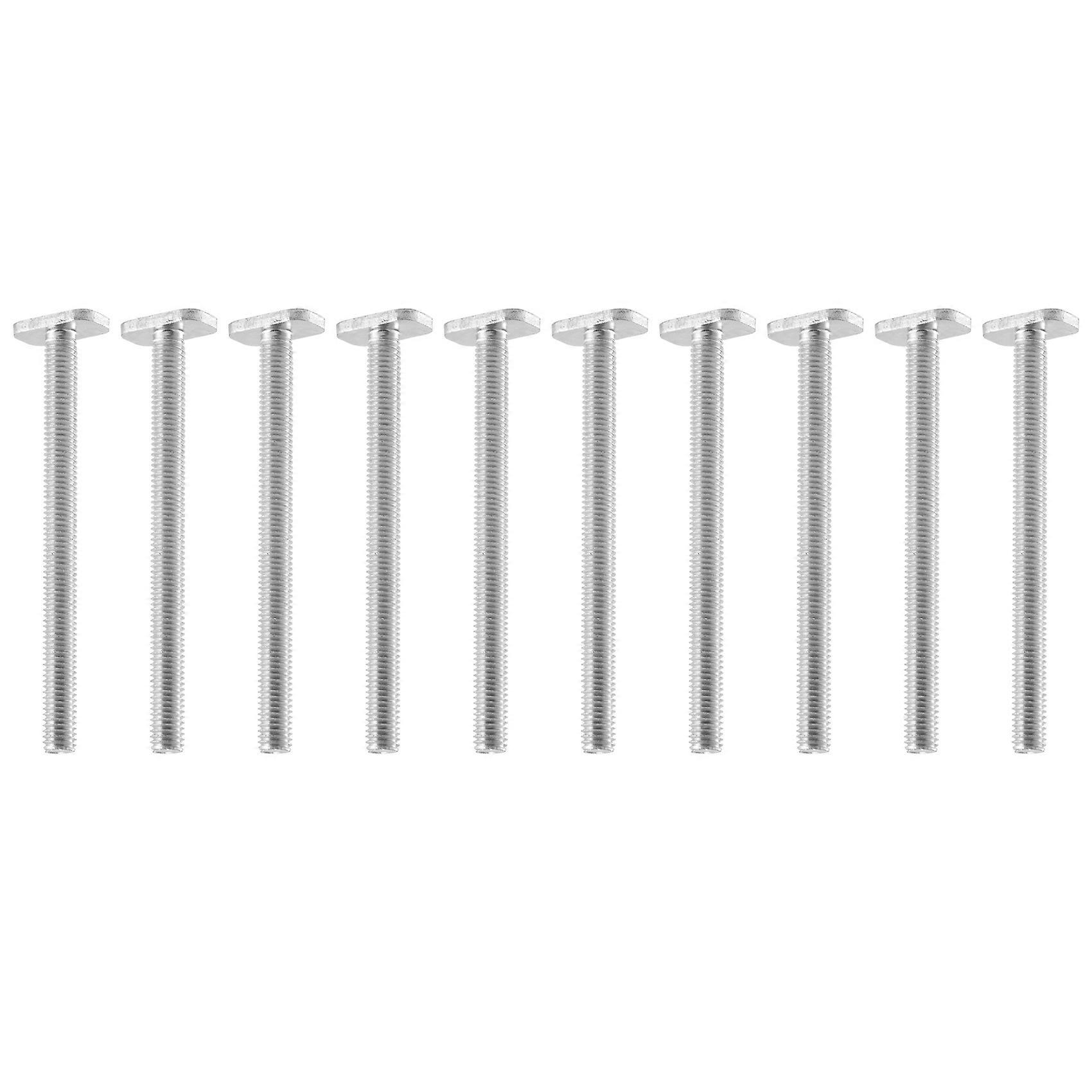 10Pcs M8X100Mm T-Nut Sliding Screws for 30 Series Miter T-Slot Woodworking Tool
