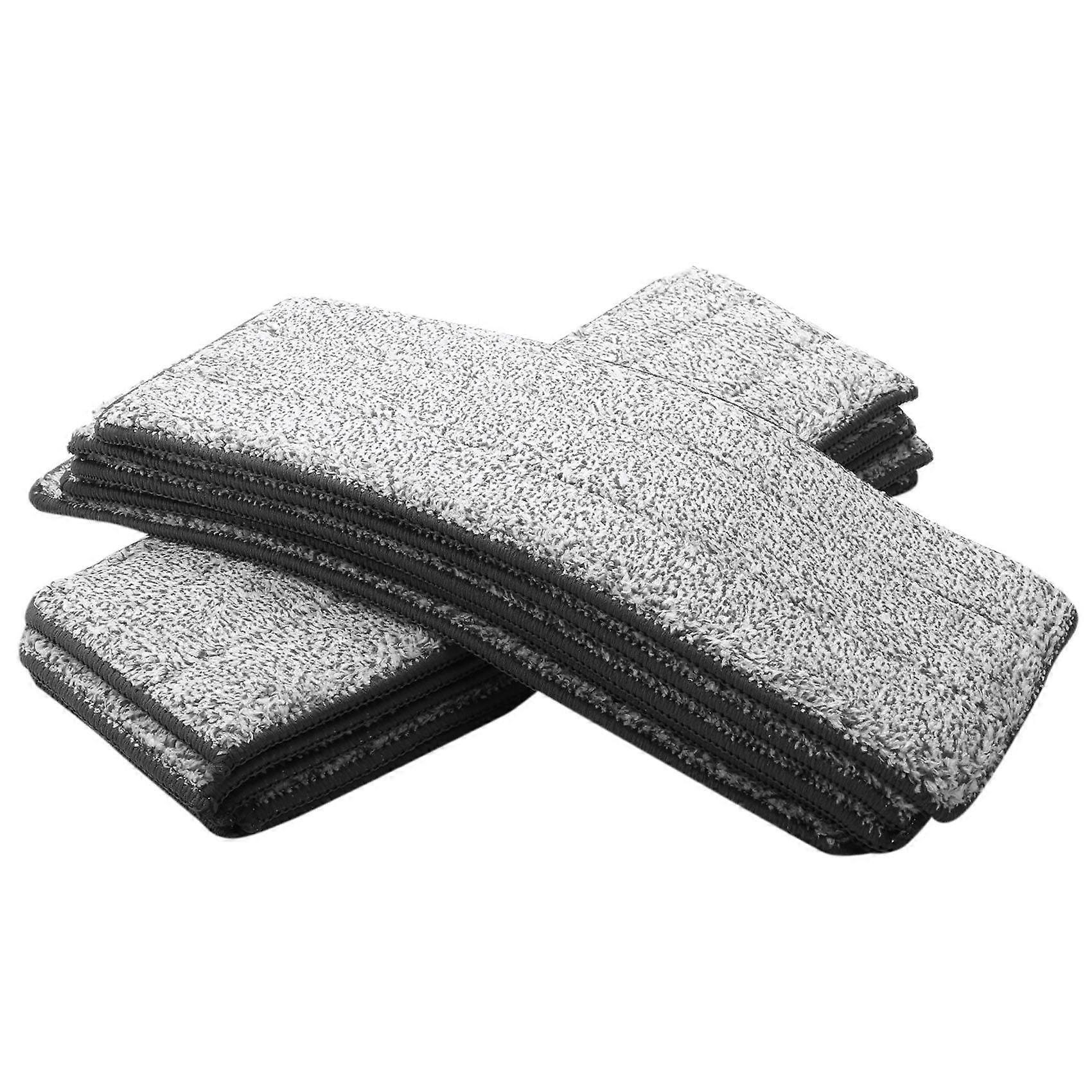 10PCS Microfiber Mop Pads House Kitchen Floor Cleaning Flat Mop Cloth Home Bathroom Replacement Mop