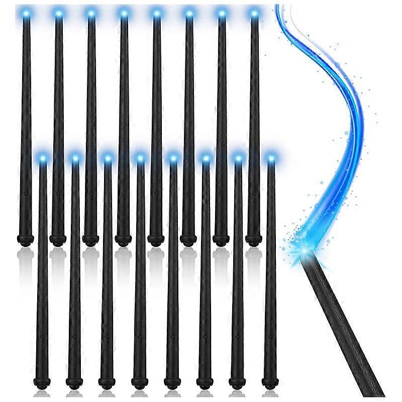 16Pcs Light Up Magic Wands Sound Toy Wizard Wands Illuminating Wizard Wands For Halloween Cosplay Masquerade