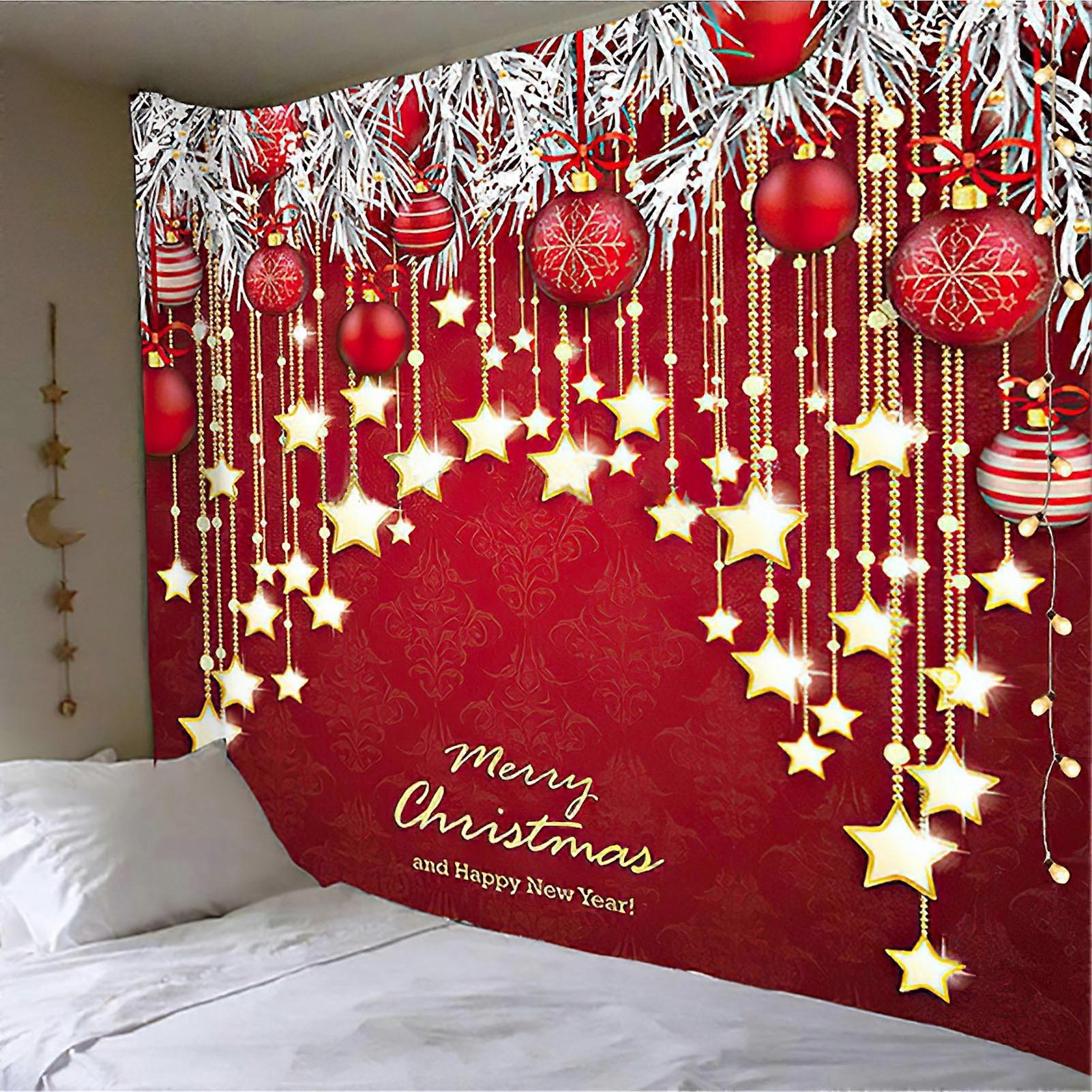 Christmas Hanging Background Props Christmas Decor Reusable Durable Tapestry for Dormitory Office Decor
