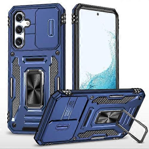 For Samsung Galaxy A54 Armor PC + TPU Camera Shield Mobile Phone Case
