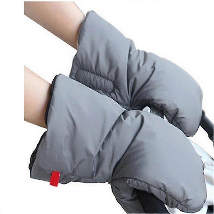ZK-1 Pair of Stroller Gloves Universal Antifreeze Stroller Pushing Gloves (Grey)