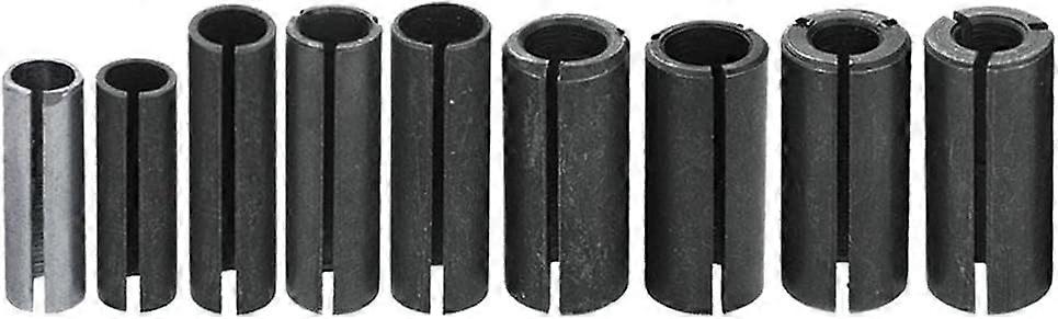 9PCS Set Router Bits Collet Adapters Collet Chuck Converter Adapter For Woodworking Engraving Machine Tool,2024 Ping
